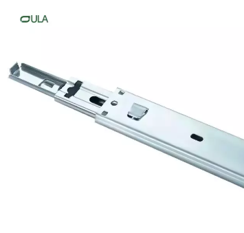 35mm triple extension hook bottom mount drawer slide Diapositiva de cajón de montaje del gancho de la extensión triple de 35 mm