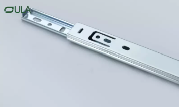 27MM Custom Mini 2 fold Iron Drawer Slide Diapositiva de cajón de hierro de 27 mm personalizado de 2 platos de 2 veces