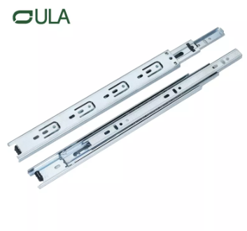 35mm Telescopic Ball Bearing Zinc Finish Drawer Slide Diapositiva del cajón del cajón del cajón del cajón de acabado de zinc para rodamiento de bolas de 35 mm
