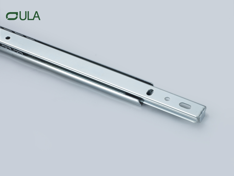 Moderno de 27 mm 2 veces cajón de rodamiento de bolas Tobogado Rail Cocina Dedammentos de la sala del dormitorio Sala de estar del baño