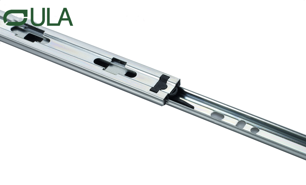 Cajón de la caja de herramientas de metal de 30 mm Runner Descripción de la oficina Cajón del escritorio de la oficina Diapositiva del canal del riel de la riel de la riel para muebles para muebles