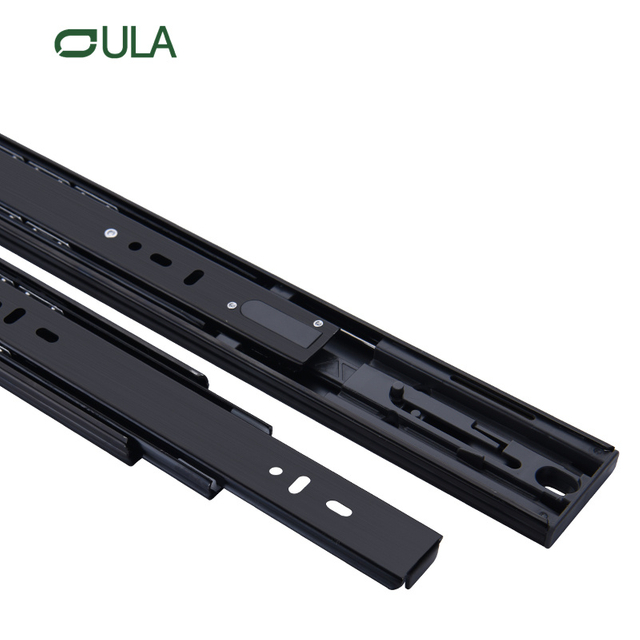 Canal de cajón de 45 mm de ancho de alta resistencia personalizado Zinc/Black Push Open Muebles Muebles de muebles