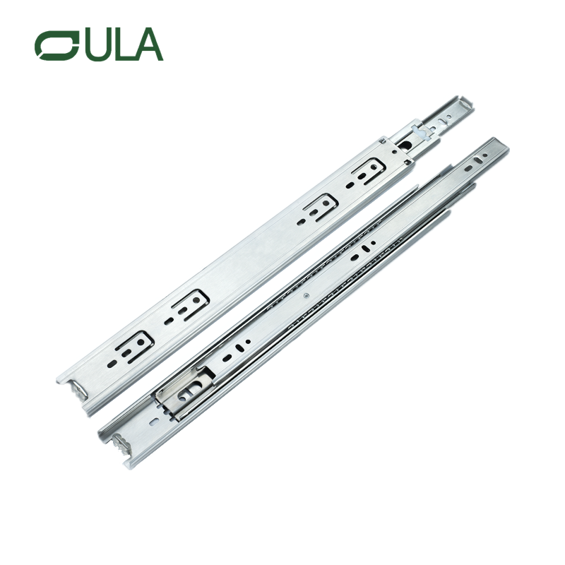 Diapositiva de cajón de cajón de acero inoxidable de servicio completo de 45 mm triple plegable para muebles de cocina y comedor para muebles de cocina y comedor