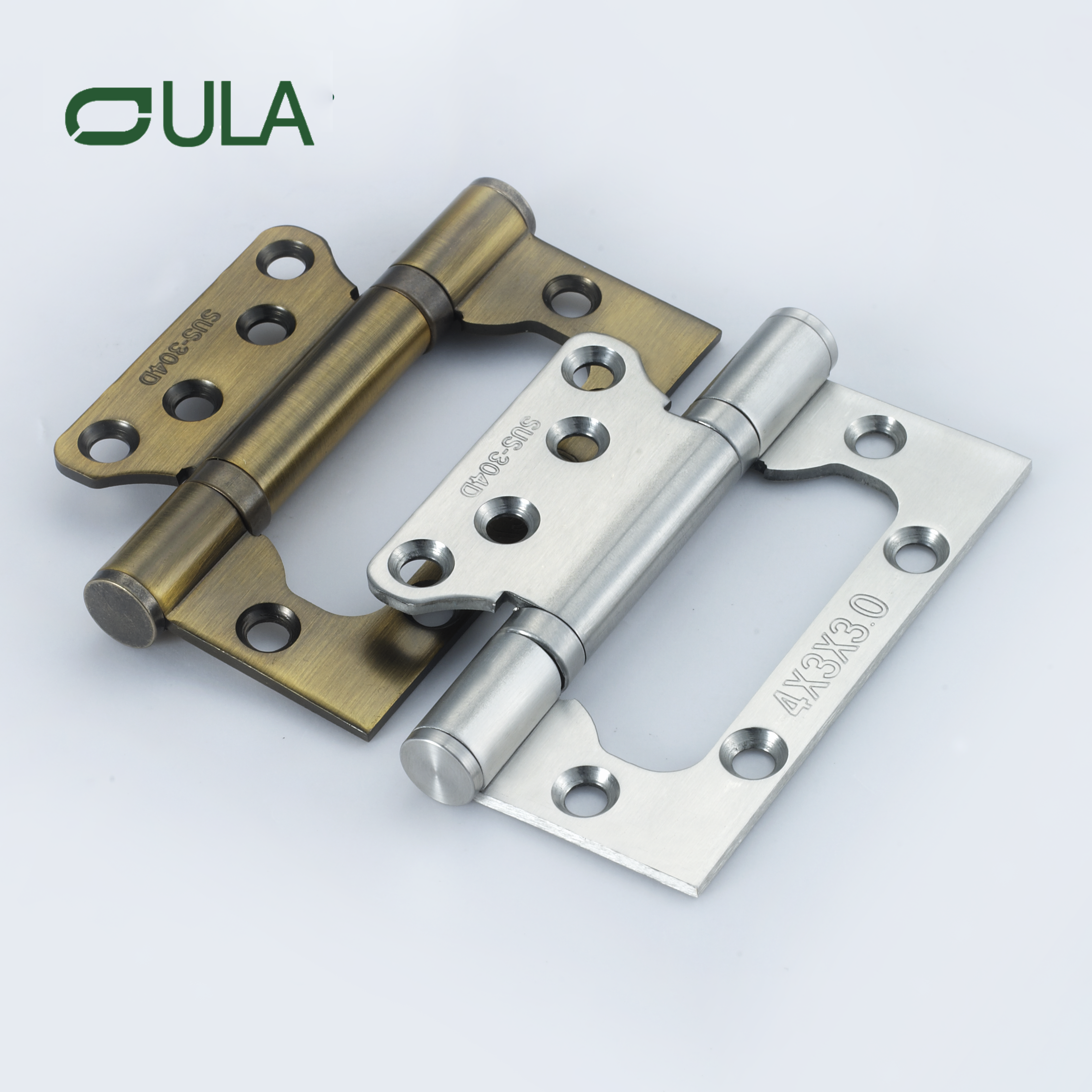 Fabricante Diseño moderno al por mayor 304/201 Hardware de acero inoxidable Bisagra de pivote de mariposa para la puerta de la ventana