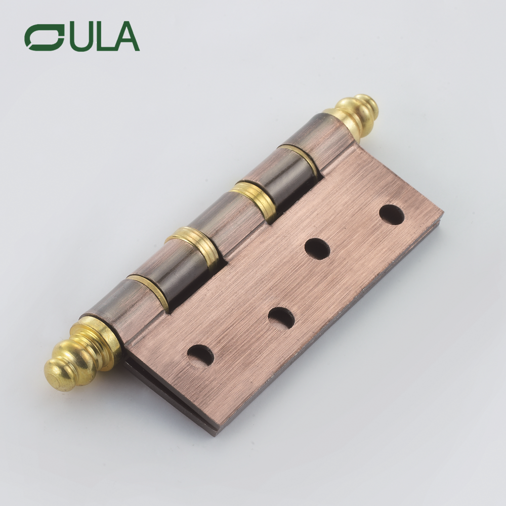 Cobre antiguo 4 pulgadas Big Crown Security Bole Bolet Bisagra de diseño de la puerta de diseño moderno Bisagra de ventana de hierro Hoteles de fábrica al por mayor