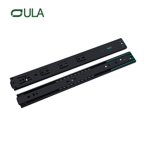 Hardware de muebles de super calidad Soft Close Sliding Rails 45 mm de zinc/negro