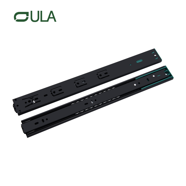 Hardware de muebles de super calidad Soft Close Sliding Rails 45 mm de zinc/negro