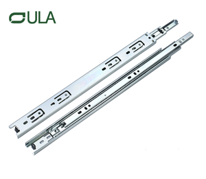 Cajón de rodamiento de bolas de extensión completa moderna de 3 veces Fábrica de fábrica de alta calidad acabado de zinc de alta calidad para gabinetes y muebles para uso de la cocina