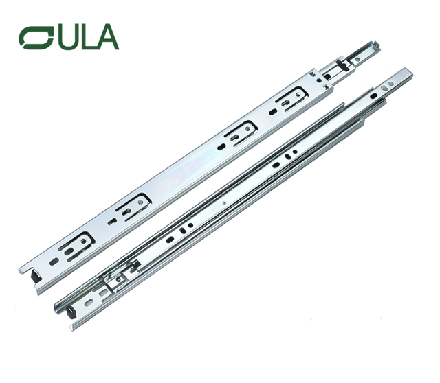 Cajón de rodamiento de bolas de extensión completa moderna de 3 veces Fábrica de fábrica de alta calidad acabado de zinc de alta calidad para gabinetes y muebles para uso de la cocina