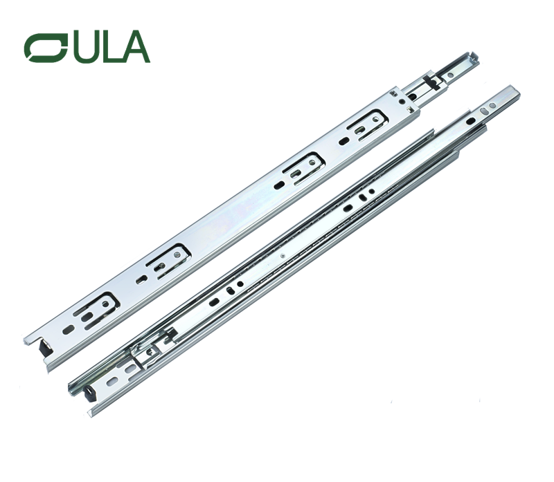 Cajón de rodamiento de bolas de extensión completa moderna de 3 veces Fábrica de fábrica de alta calidad acabado de zinc de alta calidad para gabinetes y muebles para uso de la cocina