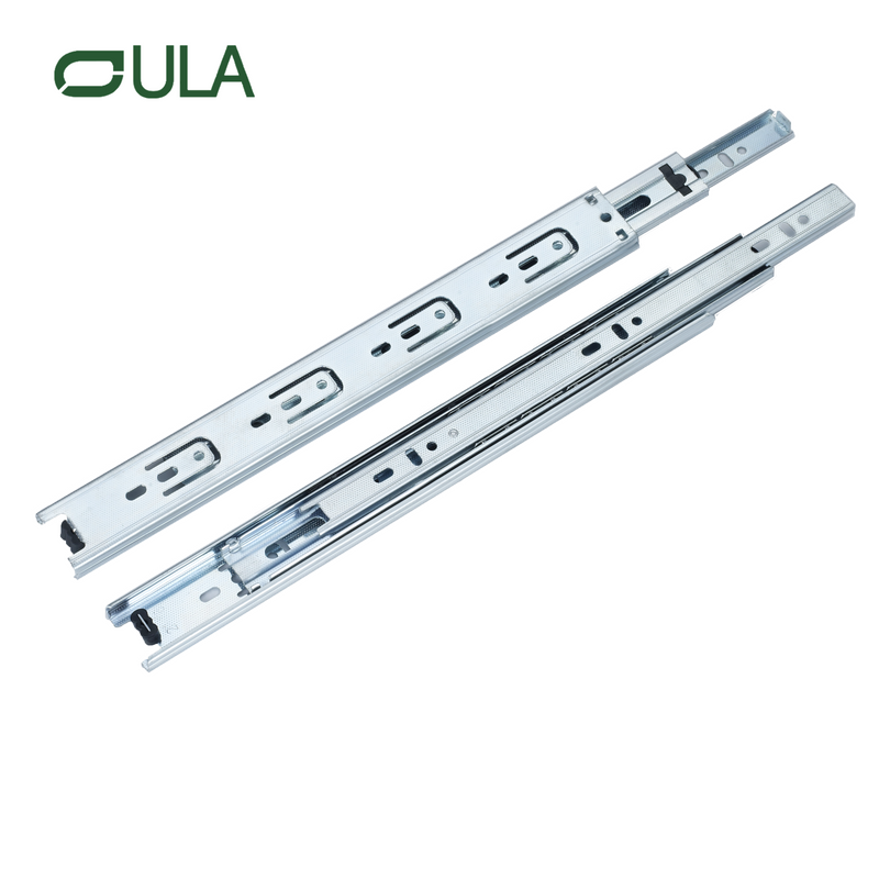 Rodamiento de bolas de zinc punteo cajón de acabado riel de deslizamiento de 35 mm de acero fría redacción de riel de riel de hierro