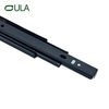 Fabricante OEM Fabricante 40 mm Tobado negro telescópico Diapositiva 3 pliegues Rail deslizante para muebles Diapositivas de servicio pesado para cajón