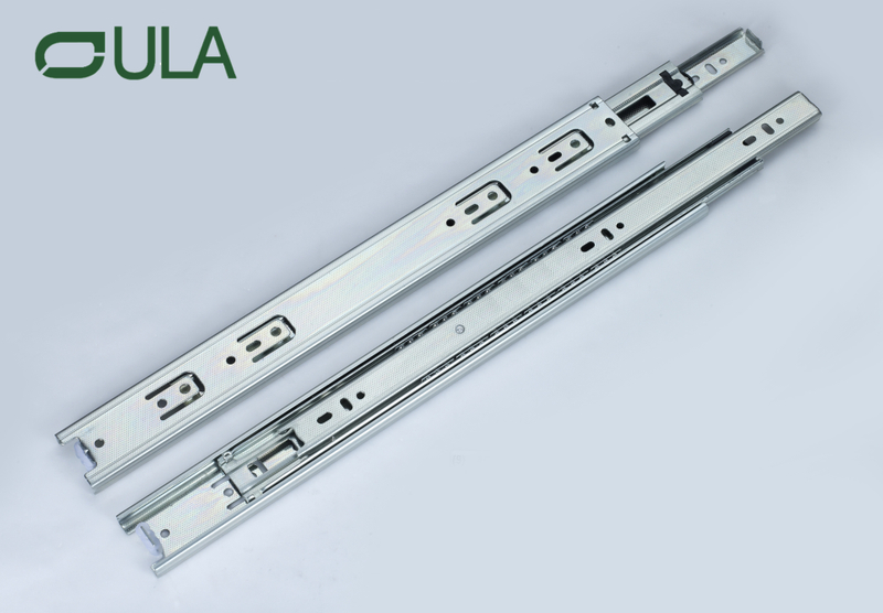 Diapositiva de rodamiento de bolas de espesor estándar de 45 mm de 45 mm Cajón de rodamiento de 40 kgs Cajón de extensión de servicio pesado Rail deslizante