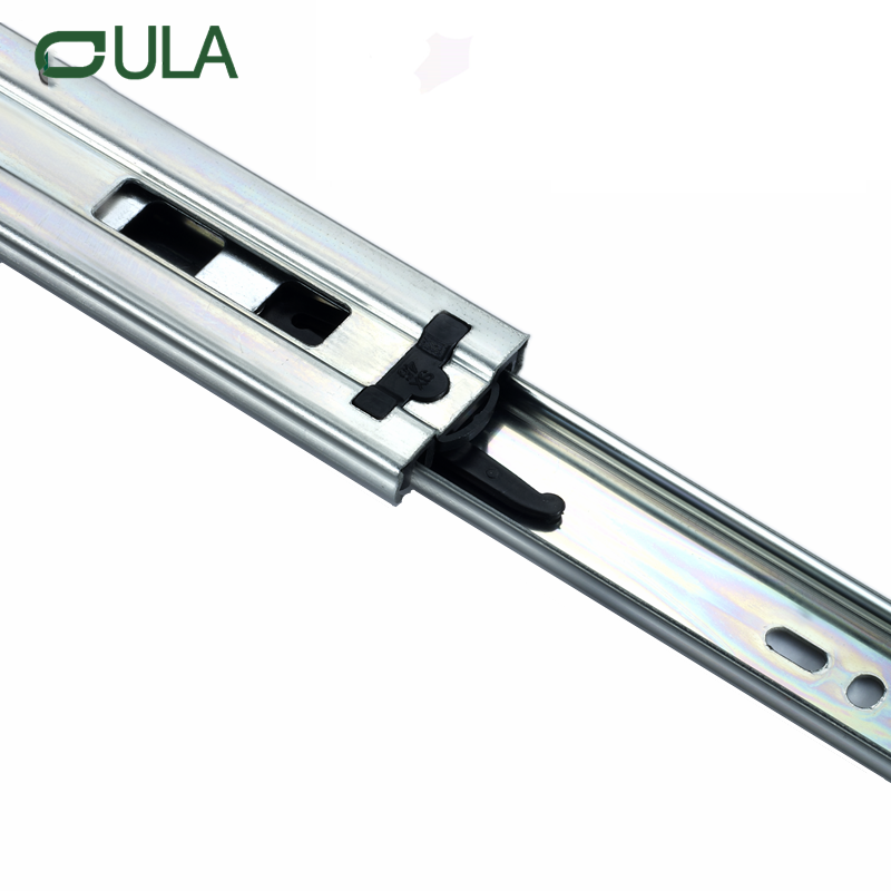 Fábrica de buena calidad Rode de bolas de extensión triple Diapositiva de cajón de acabado de zinc para muebles