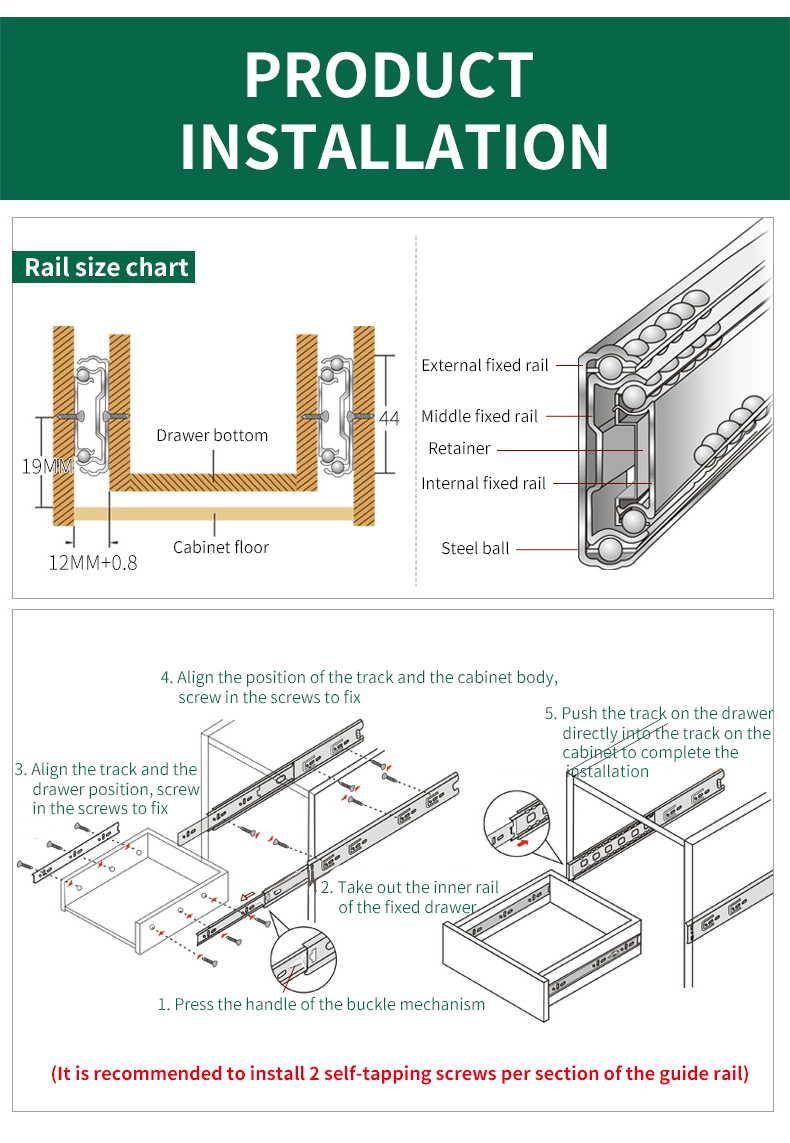 Una guía para usar diapositivas y bisagras de cajones: instalación, mantenimiento y mejores prácticas