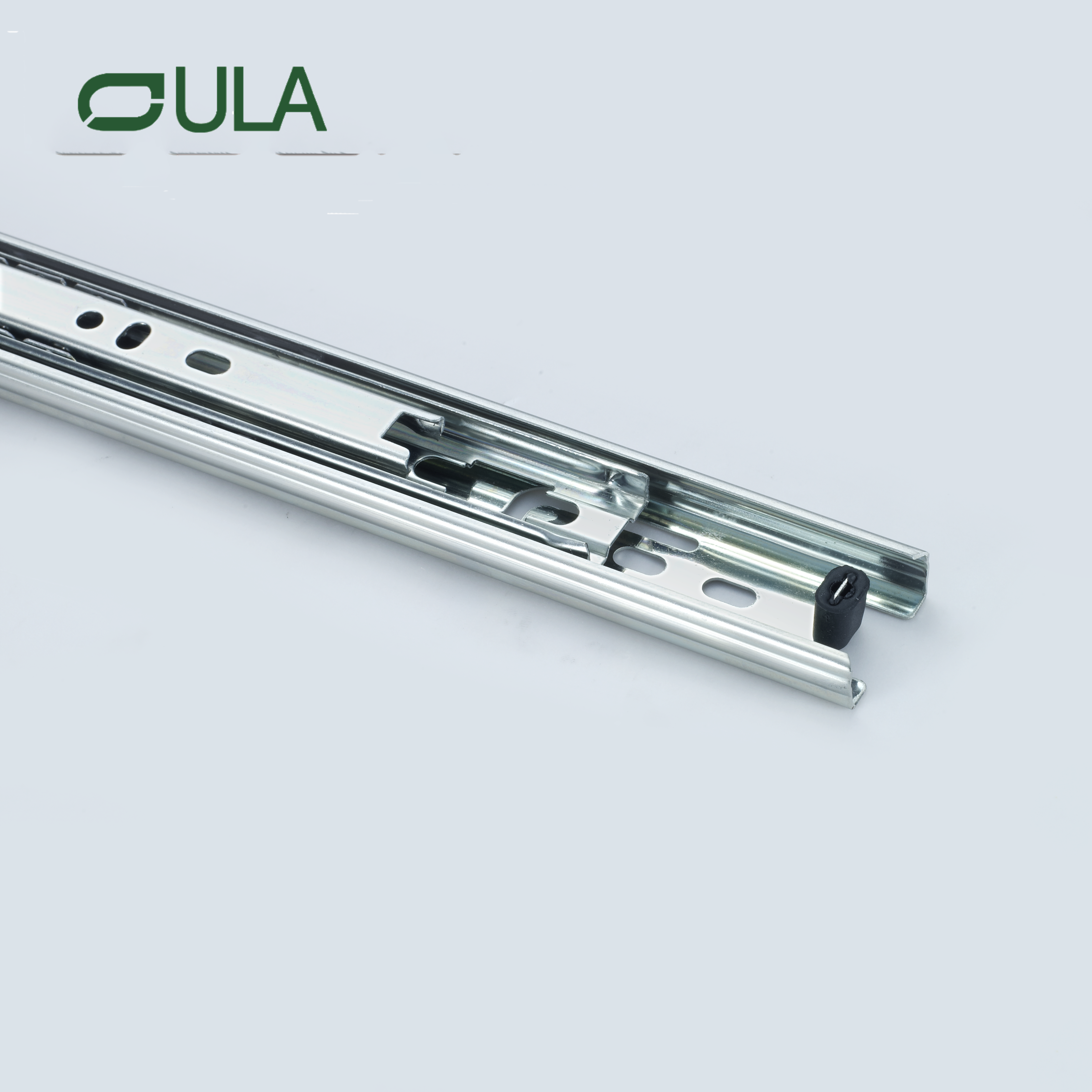 Cajón de rodamiento de bolas de extensión completa moderna de 3 veces Fábrica de fábrica de alta calidad acabado de zinc de alta calidad para gabinetes y muebles para uso de la cocina