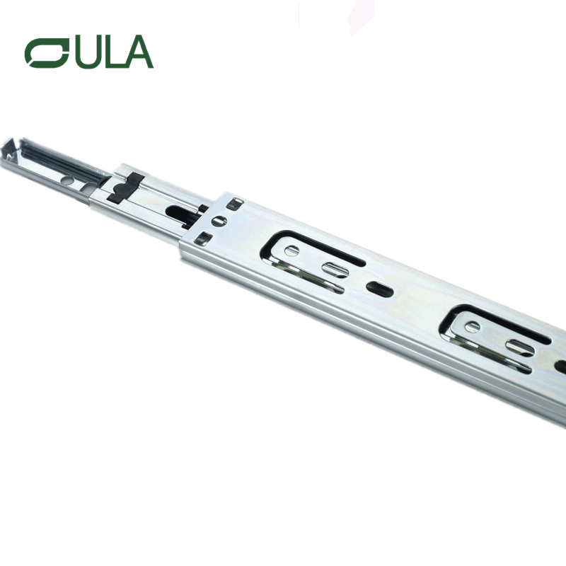 Cajón de rodamiento de bolas de extensión completa moderna de 3 veces Fábrica de fábrica de alta calidad acabado de zinc de alta calidad para gabinetes y muebles para uso de la cocina