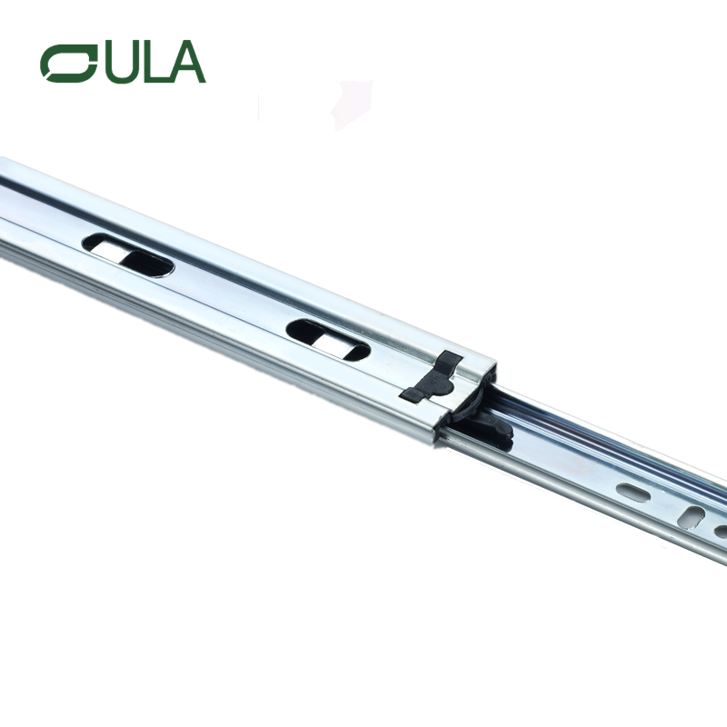 Venta caliente Fábrica Triple Fold Extensión completa Rodamiento de bolas telescópicas de zinc