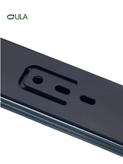 Controles modernos de cajón de acero negro de 45 mm con rodamiento de bolas de hierro para la cocina y muebles G