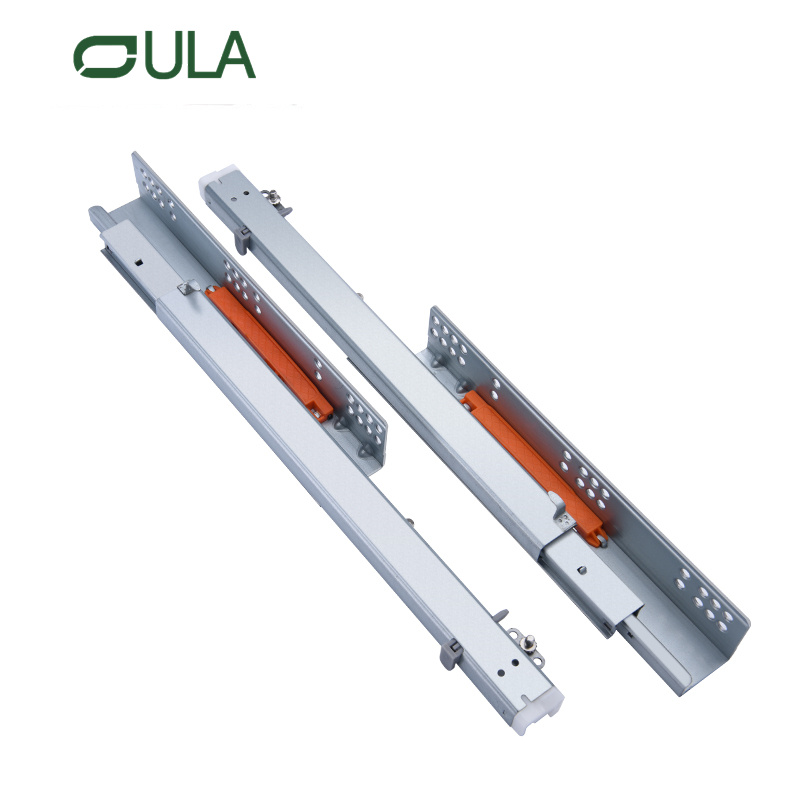 Herrajes para muebles, corredera para cajón abierta con empuje bajo encimera