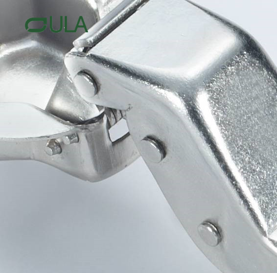 Accesorios de muebles Hardware 30 grados Spring Soft Closing Gabinet Cocina Hidráulica de hierro oculto en bisagras