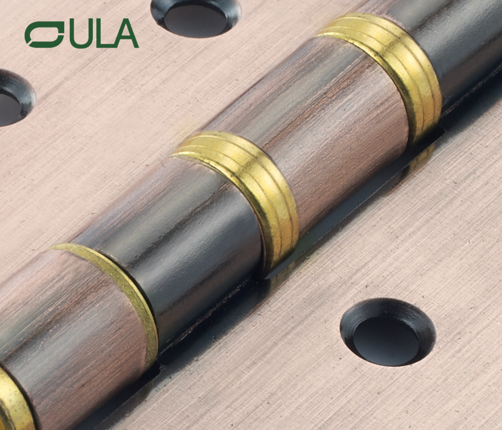 Cobre antiguo 4 pulgadas Big Crown Security Bole Bolet Bisagra de diseño de la puerta de diseño moderno Bisagra de ventana de hierro Hoteles de fábrica al por mayor