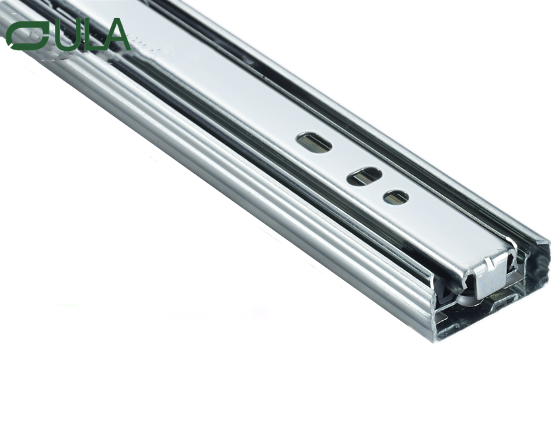 Cajón de rodamiento de bolas de extensión completa moderna de 3 veces Fábrica de fábrica de alta calidad acabado de zinc de alta calidad para gabinetes y muebles para uso de la cocina