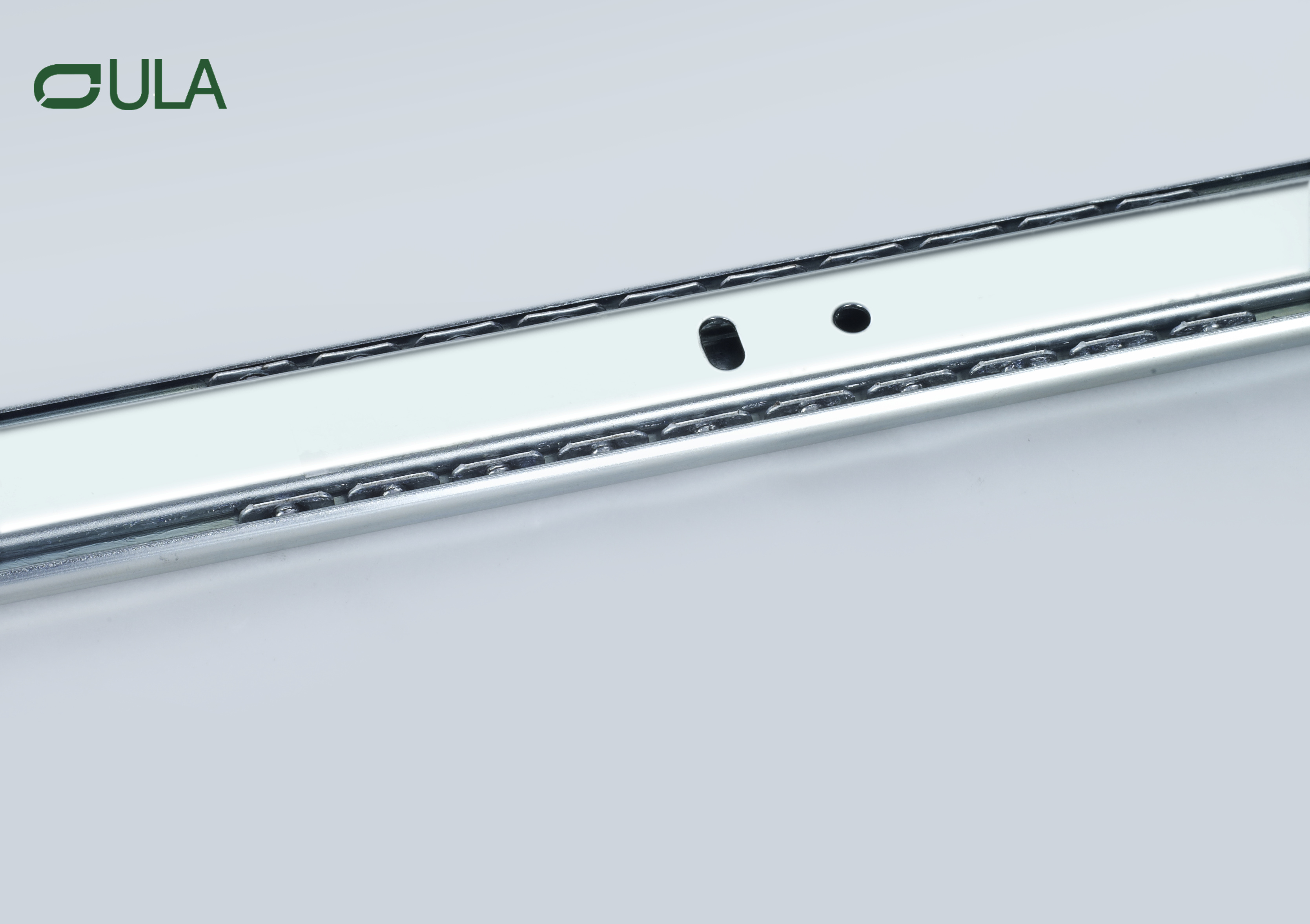  Diapositiva de cajón de hierro de 27 mm personalizado de 2 platos de 2 veces