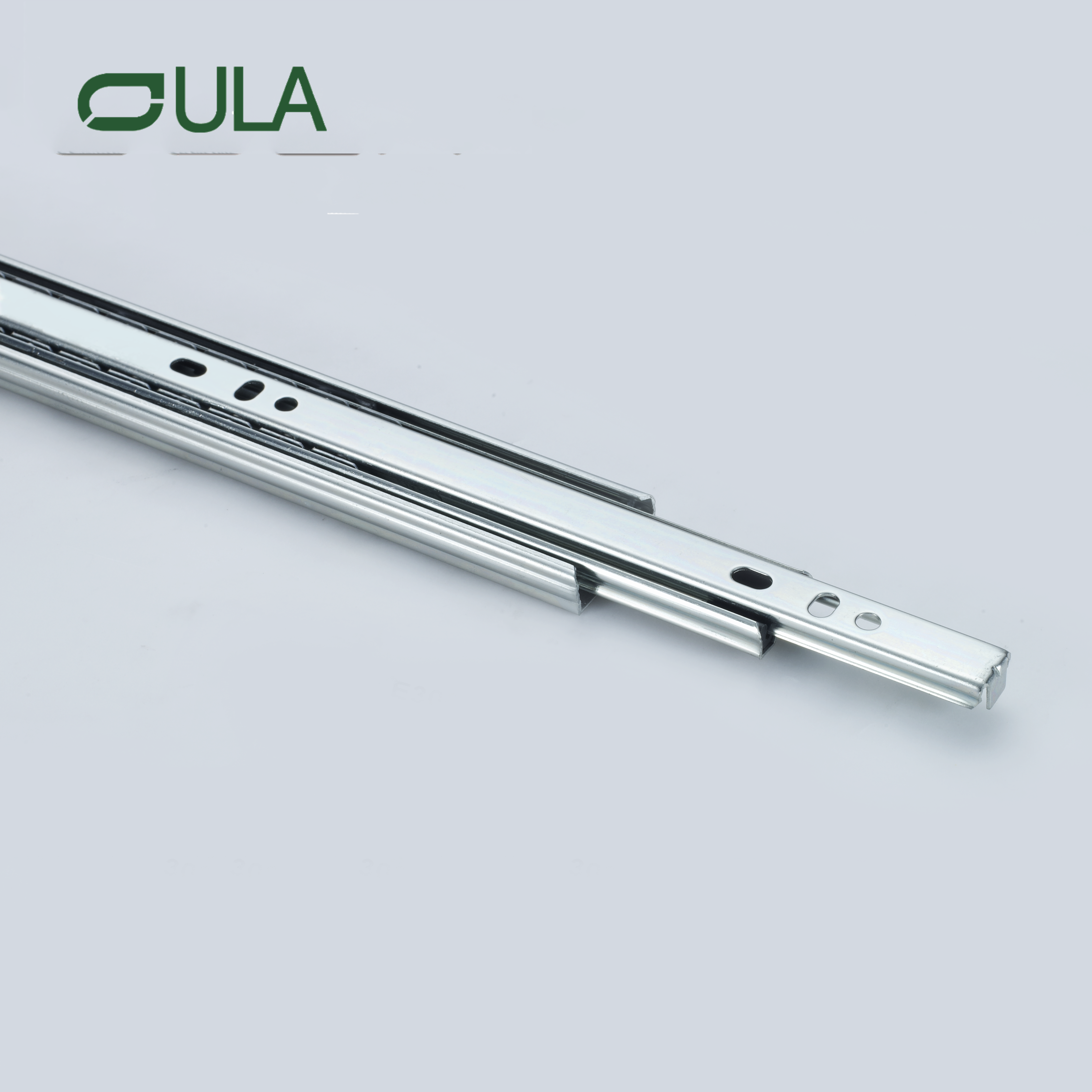 Cajón de rodamiento de bolas de extensión completa moderna de 3 veces Fábrica de fábrica de alta calidad acabado de zinc de alta calidad para gabinetes y muebles para uso de la cocina