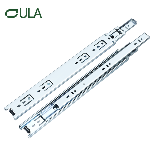 Venta caliente Fábrica Triple Fold Extensión completa Rodamiento de bolas telescópicas de zinc