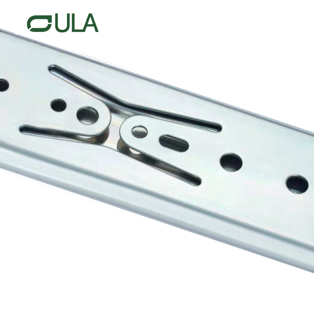 Fábrica de buena calidad Rode de bolas de extensión triple Diapositiva de cajón de acabado de zinc para muebles