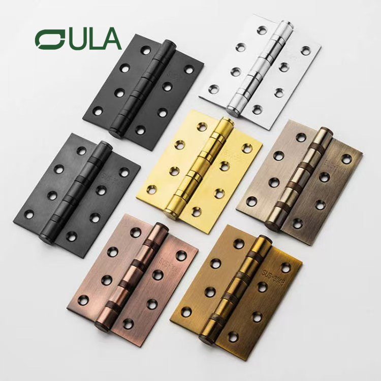 Bisagra de rodamiento de bolas plana de acero inoxidable de alta calidad de 4 pulgadas Diseño moderno para puerta y hoteles