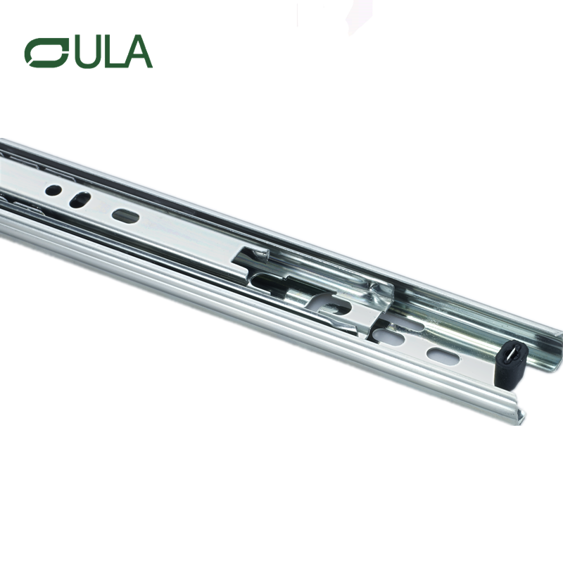 Cajón de rodamiento de bolas de extensión completa moderna de 3 veces Fábrica de fábrica de alta calidad acabado de zinc de alta calidad para gabinetes y muebles para uso de la cocina
