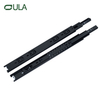 Fabricante OEM Fabricante 40 mm Tobado negro telescópico Diapositiva 3 pliegues Rail deslizante para muebles Diapositivas de servicio pesado para cajón