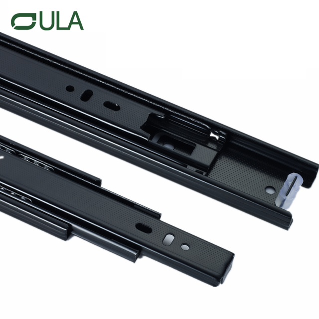 Fábrica buena calidad 35 mm 45 mm de ancho Telado de muebles telescópicos de rodamiento de bolas Diapositiva