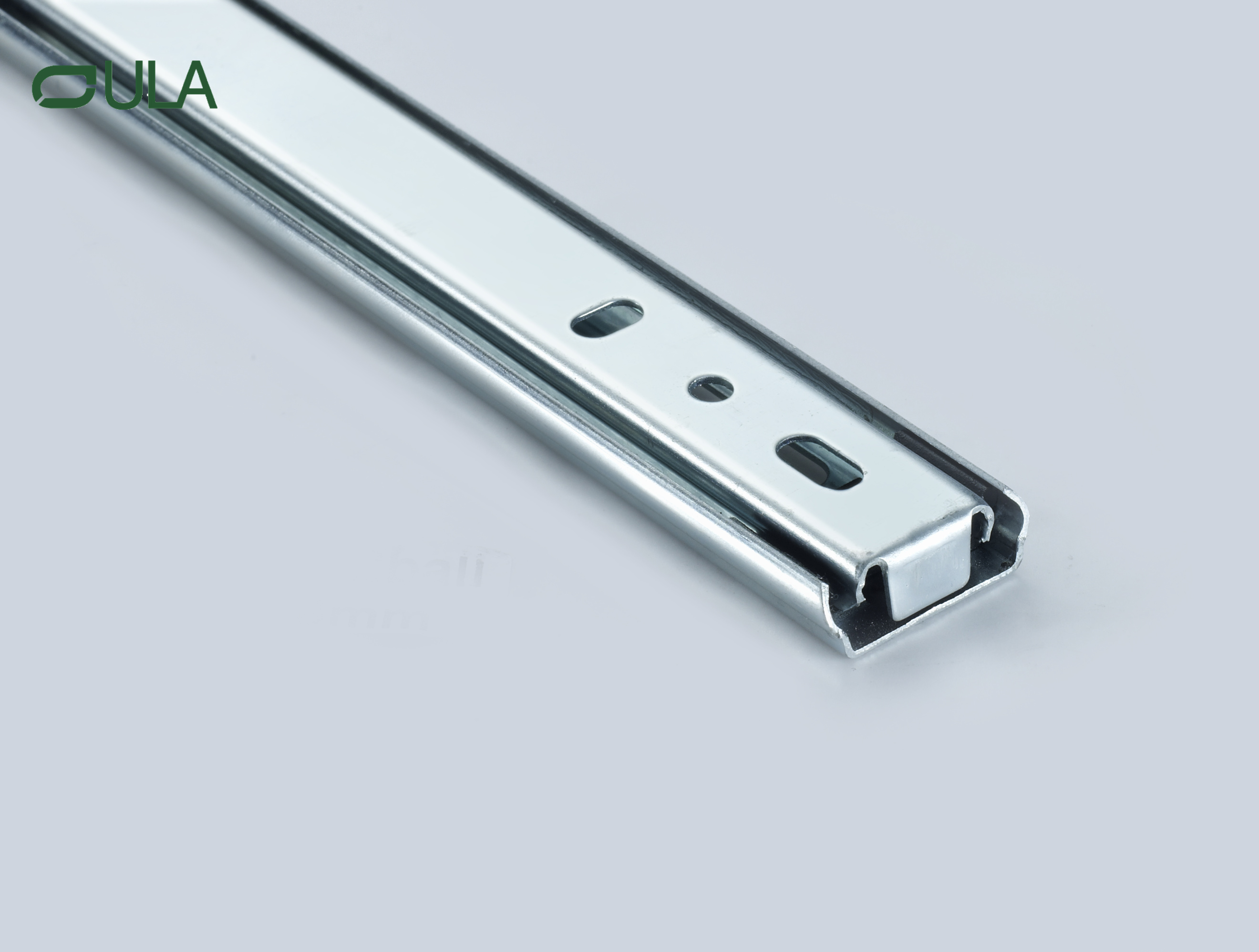  Diapositiva de cajón de hierro de 27 mm personalizado de 2 platos de 2 veces