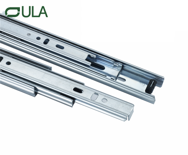 Fabricante OEM ODM Extensión completa Triple pliegues Cajón de rodamiento de bolas Rail deslizante para muebles