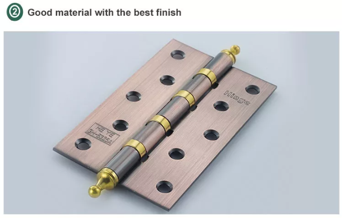 Cabeza de corona de 5 pulgadas Bisagra de pivote de hierro buen material