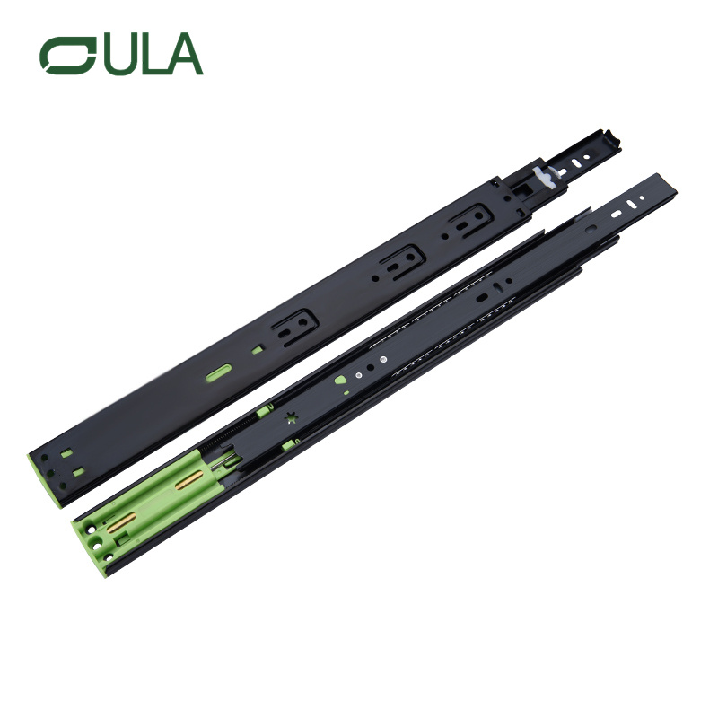 Fábrica Buen Precio Pesado Dutt Soft Close Closer Diapositiva Rodamiento de bolas de hierro Slampion Rail para muebles para muebles