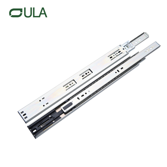 Diapositiva de cajón de servicio pesado de zinc de cierre suave de 45 mm 